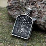 Retro Cross Ghost Stainless Steel Religion Pendant