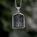 Retro Cross Ghost Stainless Steel Religion Pendant