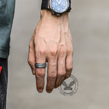 Retro Dragon Spine Stainless Steel Ring