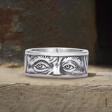 Retro Eye Stainless Steel Ring