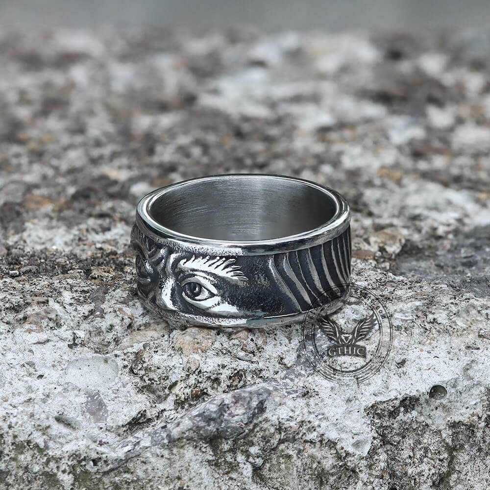 Retro Eye Stainless Steel Ring