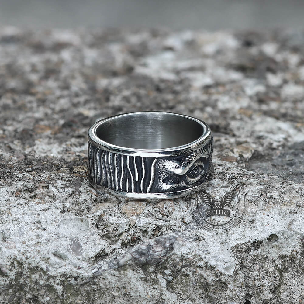 Retro Eye Stainless Steel Ring