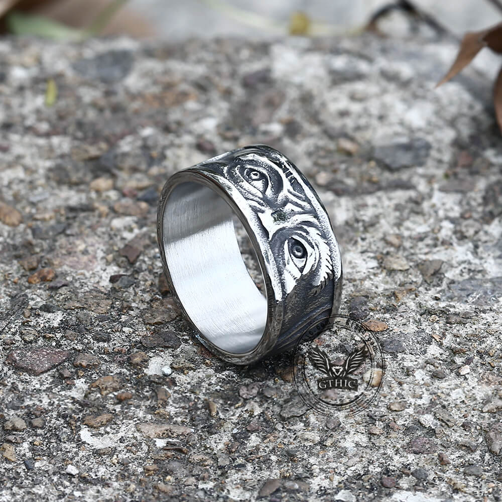 Retro Eye Stainless Steel Ring