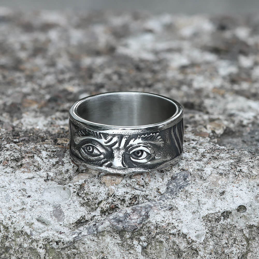 Retro Eye Stainless Steel Ring