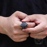 Retro Heart Stainless Steel Ring