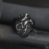 Retro Heart Stainless Steel Ring