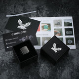 Retro Simple Plain Stainless Steel Square Ring