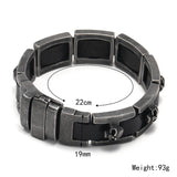 Retro Skull Heads Watch Buckle Stainless Steel Bracelet