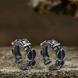 Retro Snake Stainless Steel Ear Cuffs