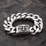Retro Stainless Steel Skull Bracelet