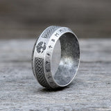 Retro Tree Of Life Knot Stainless Steel Viking Ring