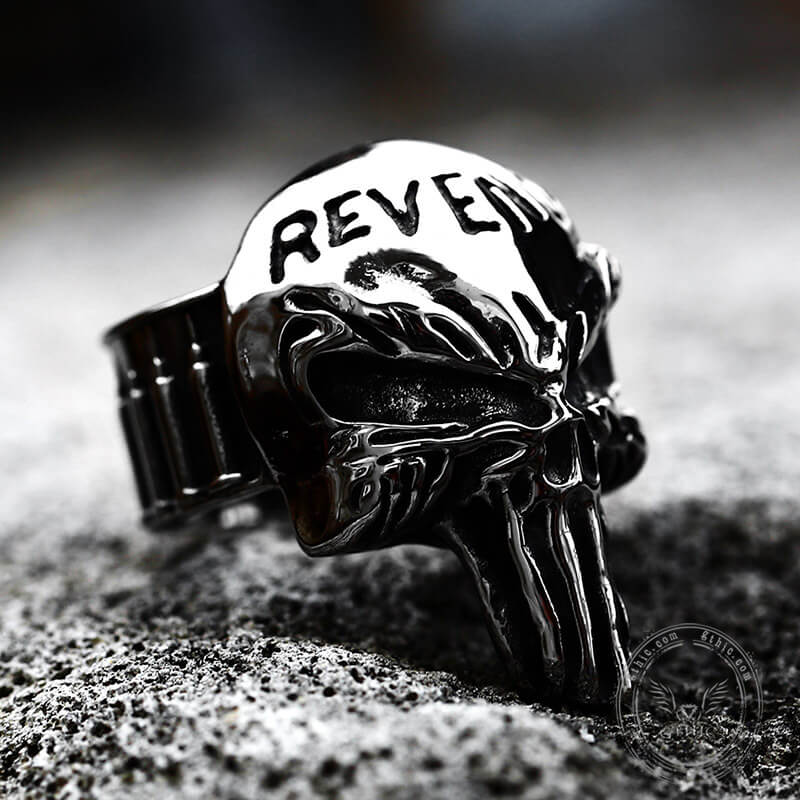 Revenge Skull Death Stainless Steel Ring