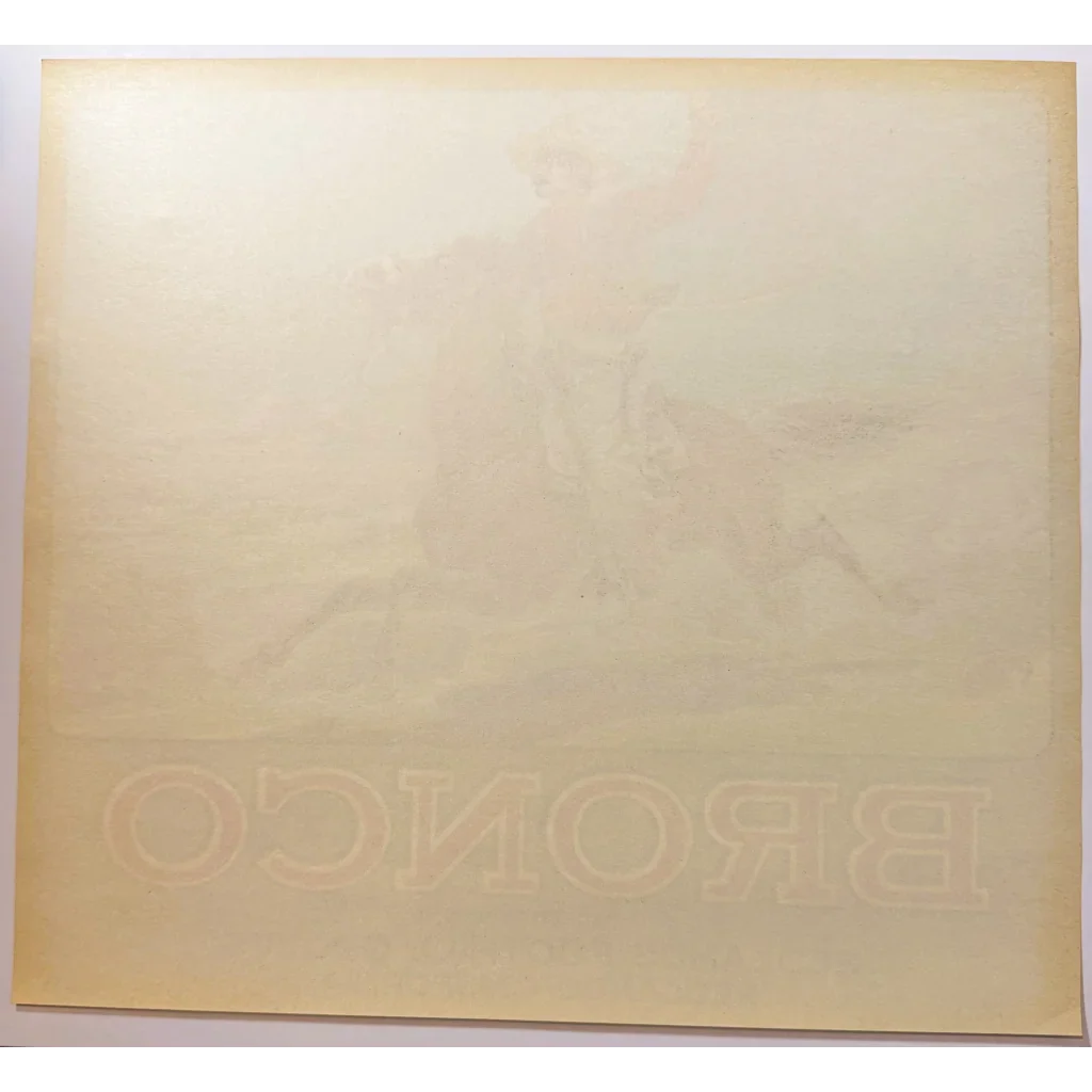 Ride Back to the 40s with This Vintage Bronco Crate Label