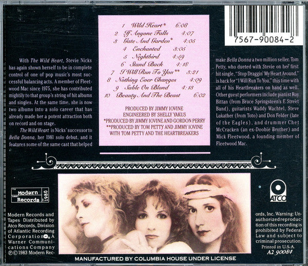 The Wild Heart (CD) | Excellent+ (EX+) Excellent (EX)