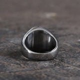 Rock Symbol Stainless Steel Skull Ring