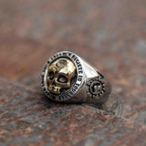 Rock Symbol Stainless Steel Skull Ring