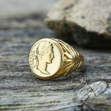 Roman Julius Caesar Stainless Steel Ring