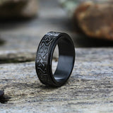 Celtic Knot Stainless Steel Viking Spinner Ring