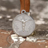 Round Shaped Crucifixion of Jesus Cross Pendant