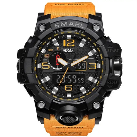 SMAEL Brand Men Sports Watches Dual Display - Lootquake