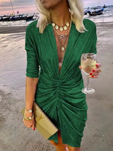 Casual Solid Bodycon Dresses - Lootquake