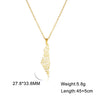 Unisex Stainless Steel Hollow Map Necklaces - Lootquake