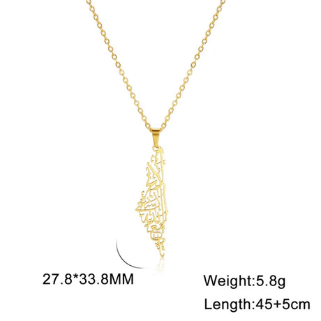Unisex Stainless Steel Hollow Map Necklaces - Lootquake
