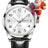 Mens Watch Black Leather Watch White Large Face Business Casual Mens Watches Arabic Number Dial Fashion Simple Dress Mens Wrist Watches Day Date Water Resistant Wrist Watches for Men Reloj Hombre - Lootquake
