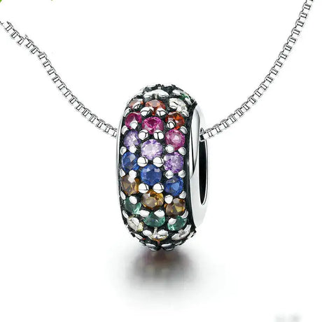 S925 Rainbow Sterling Silver Beads for DIY Necklaces - Lootquake