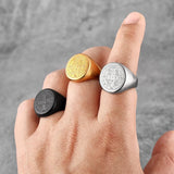 Saint Benedict Medal Stainless Steel Ring