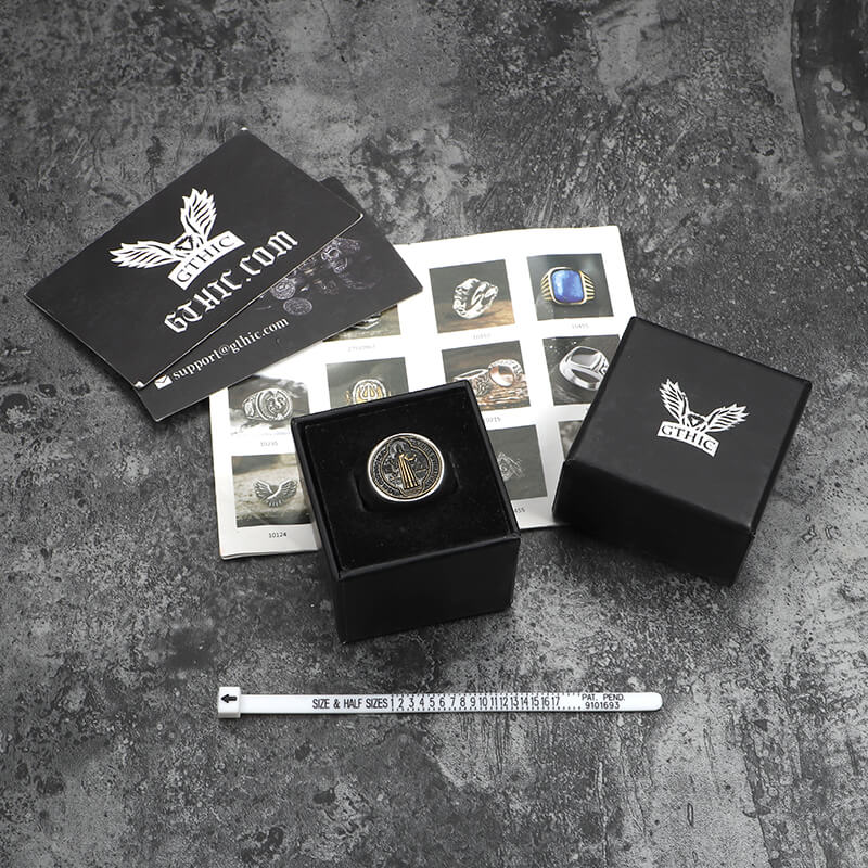 Saint Benedict Stainless Steel Ring