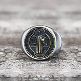 Saint Benedict Stainless Steel Ring