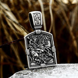 Saint George and The Dragon Stainless Steel Pendant