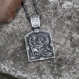 Saint George and The Dragon Stainless Steel Pendant