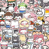 100pcs Sanrio Stickers - Cute Notebook & Ledger Decoration