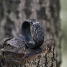 Scaled Pattern Runes Stainless Steel Viking Ring