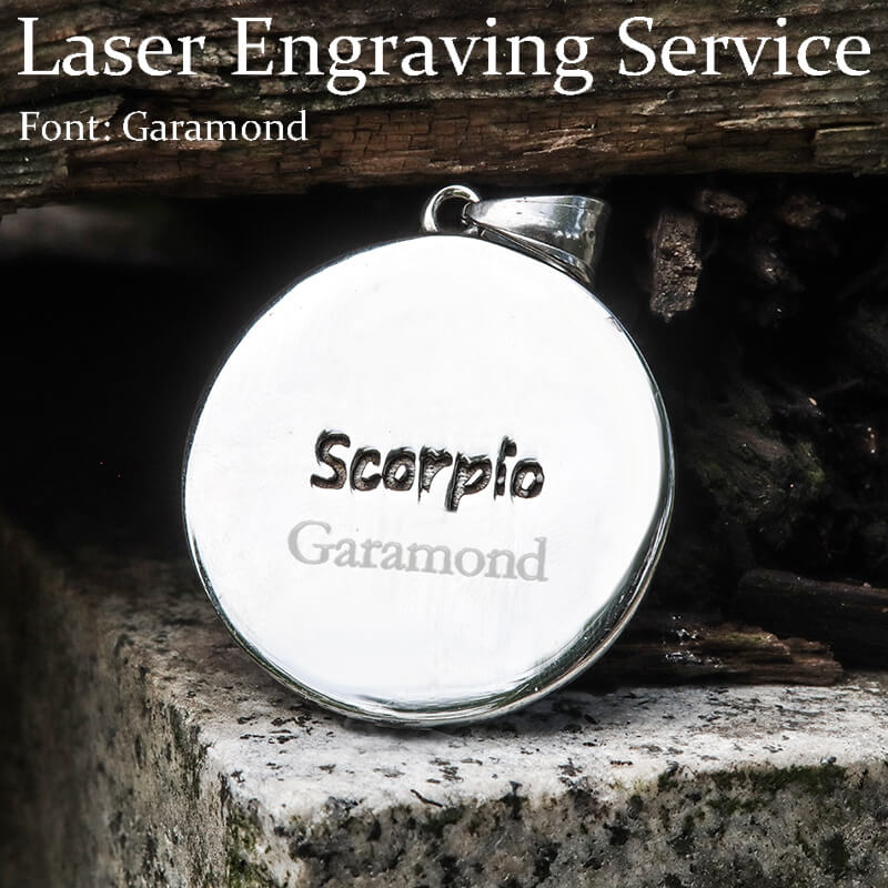 Colgante de acero inoxidable de Escorpio