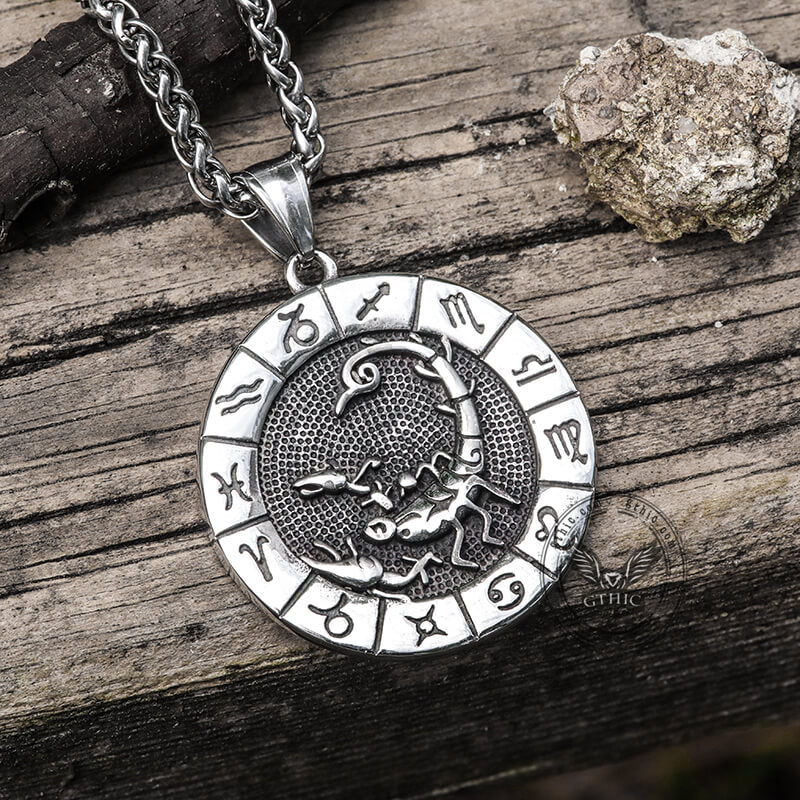 Colgante de acero inoxidable de Escorpio