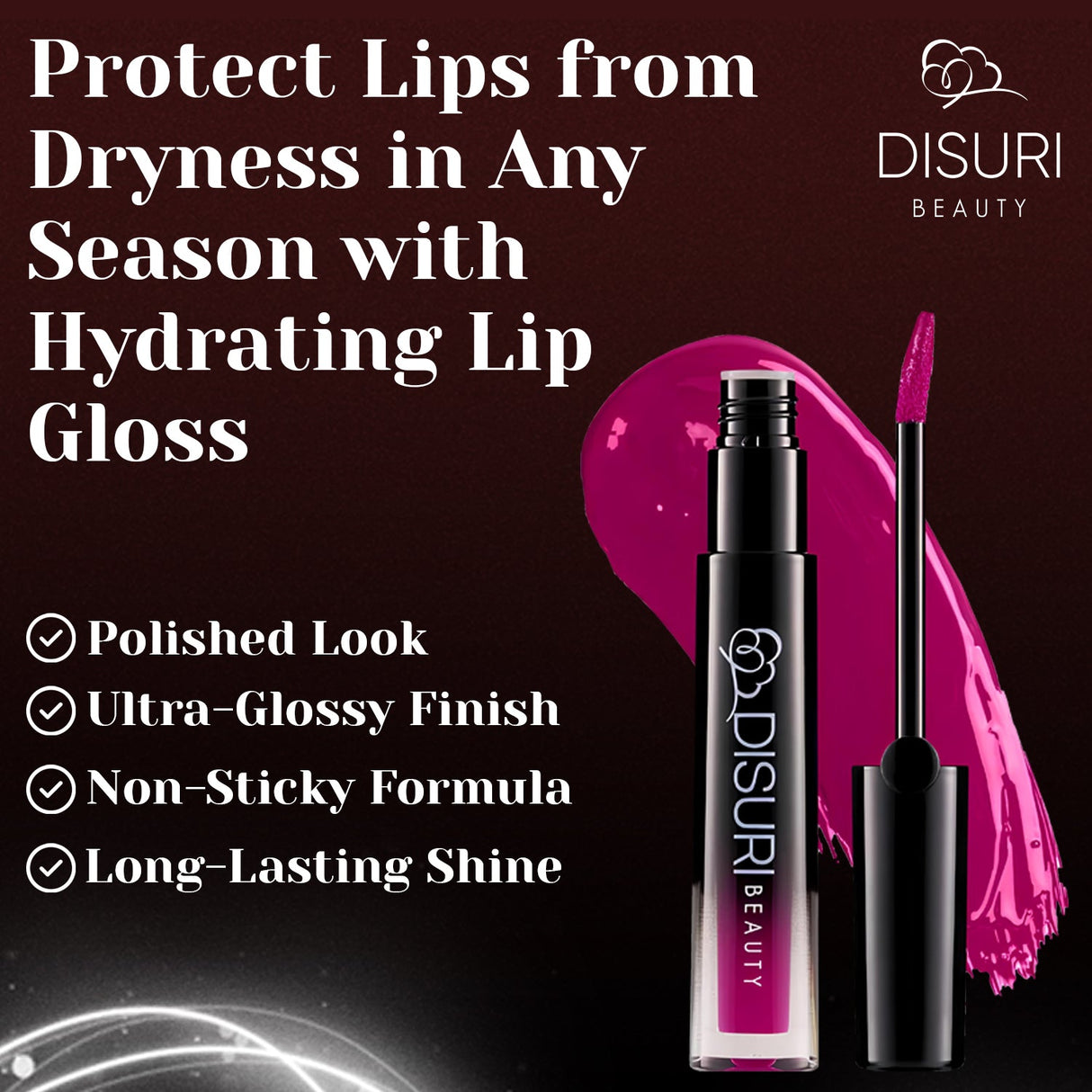 Brillo de labios DISURI Beauty Glossy Blast - Hot Romance