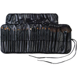 Studio Quality Total Pro Cosmetic Brush Set with Leather Pouch, 24 Count