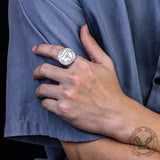 Sigil of Archangel Michael Talisman Stainless Steel Ring