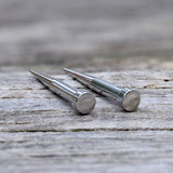 Silver Color Ear Stretching Taper Piercing Earrings