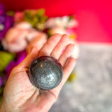 Silver Obsidian Crystal Spheres