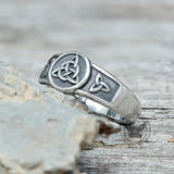 Simple Celtic Knot Stainless Steel Viking Ring