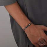 Simple Cross Keel Stainless Steel Bracelet