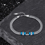 Simple Cross Keel Stainless Steel Bracelet