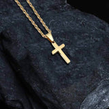 Simple Cross Stainless Steel Pendant