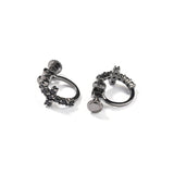 Simple Cross Zircon Brass Stud Earrings