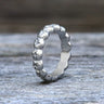 Simple Floral Stainless Steel Band Ring
