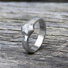 Simple Hexagon Flower Stainless Steel Ring